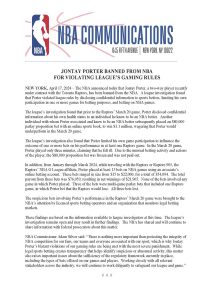 轉自推特 @NBA Communications