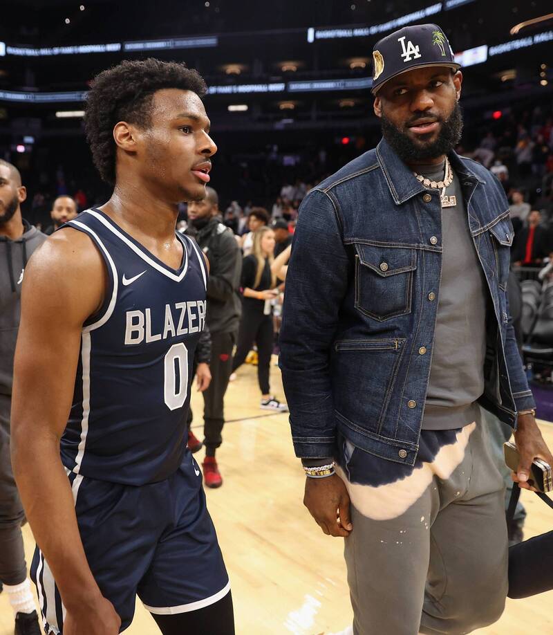 NBA/湖人球隊打算實現詹姆斯家族的夢想,將選進 Bronny James「父子同隊」!