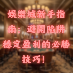 娛樂城新手指南:避開陷阱,穩定盈利的必勝技巧!